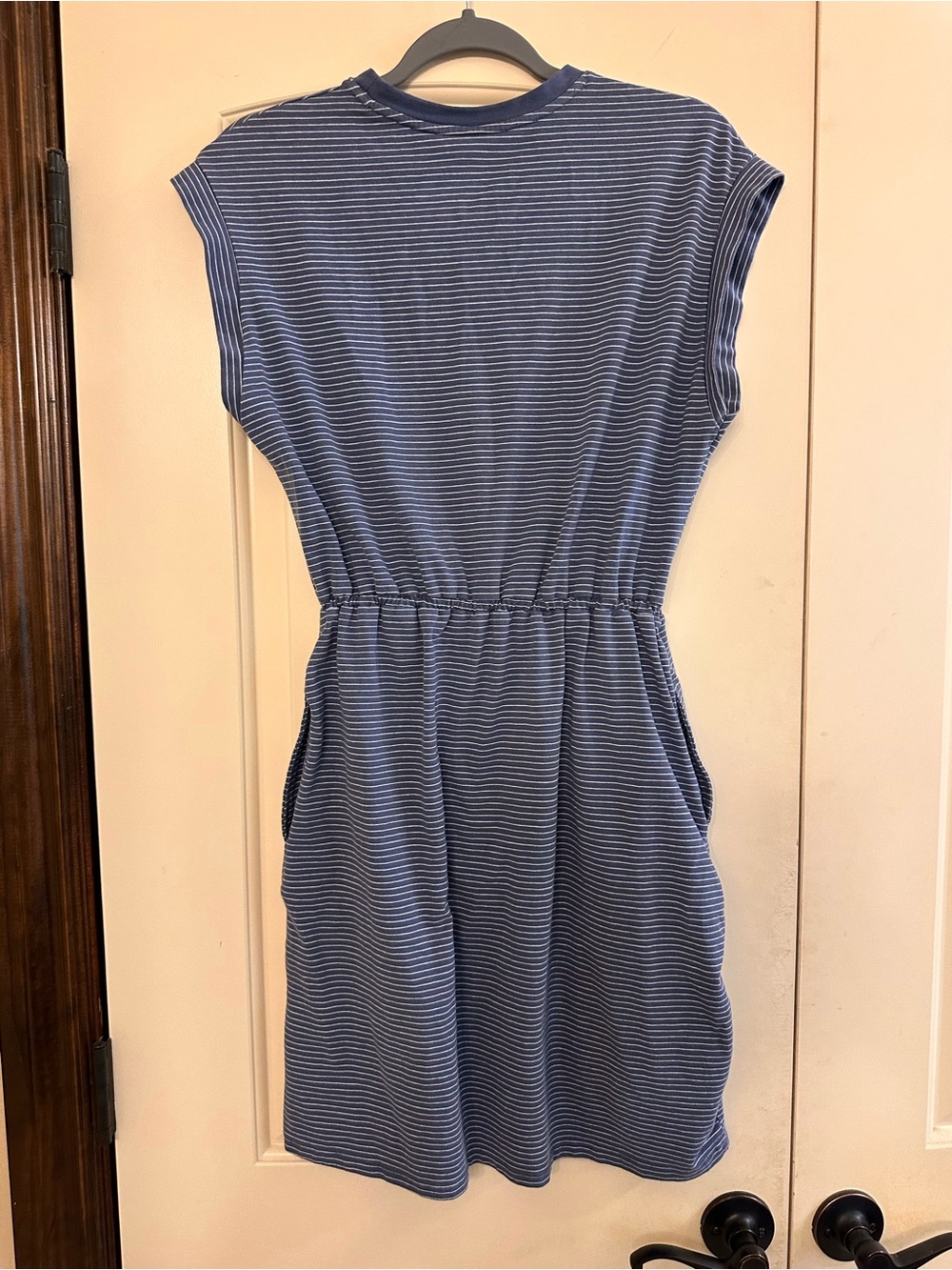 a new day Blue and White Striped Mini Dress